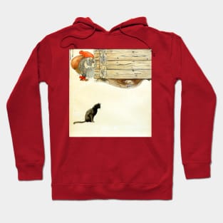 Christmas Nisse and Cat - John Bauer Hoodie